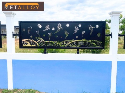 แผ่นฉลุลายตกแต่งรั้วบ้าน